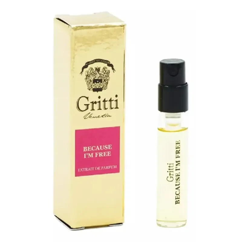 Gritti Because I'm Free offizielles Parfümprobe 2ml 0,06 fl. oz.
